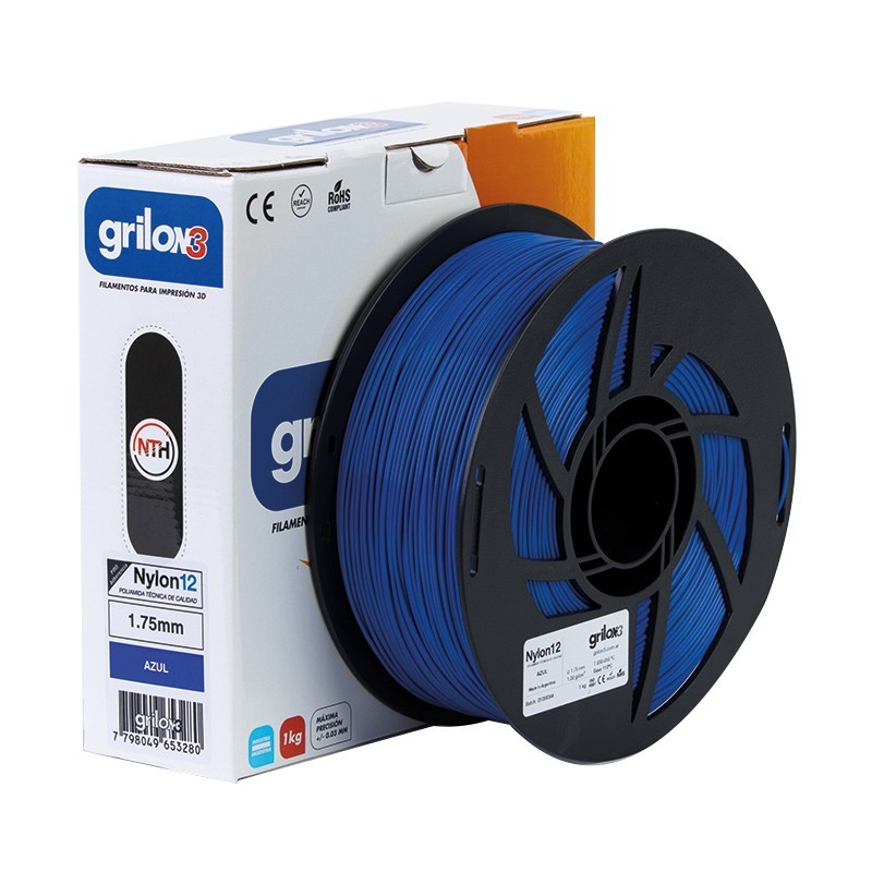 Filamento Nylon12 1.75mm Azul