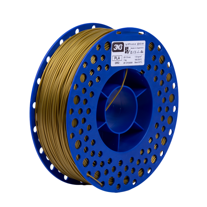 3N3 Box  PLA 1.75mm ORO x1KG