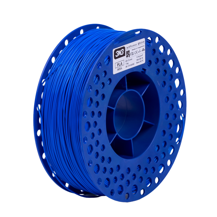 3N3 Box  PLA 1.75mm AZUL x1KG