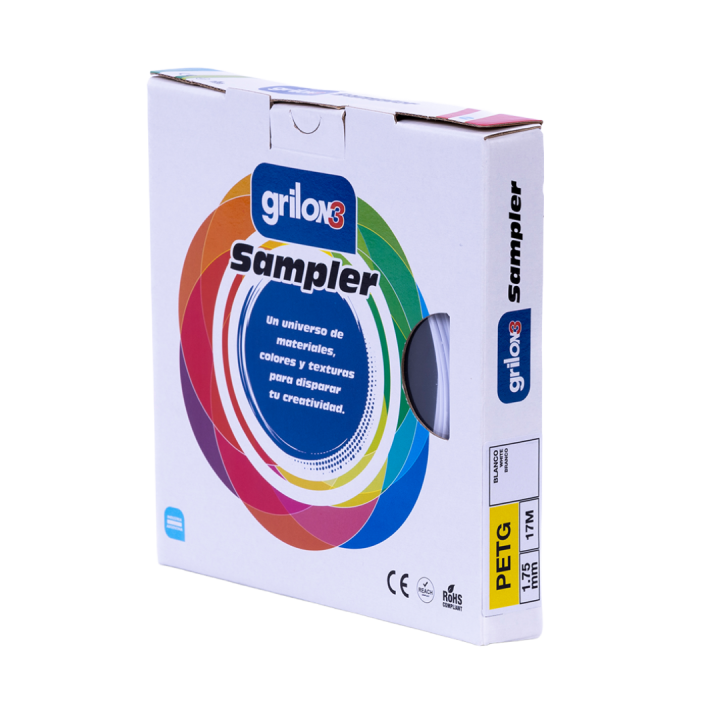 SAMPLER GRILON3 PETG BLANCO 1.75 MM X 17 M