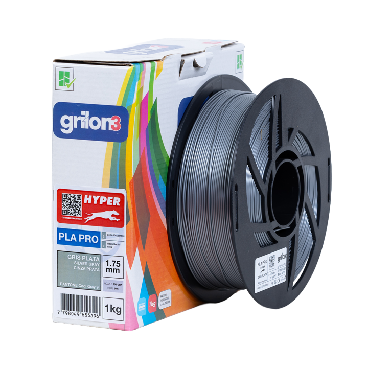 Filamento PLA850 1.75mm GRIS PLATA