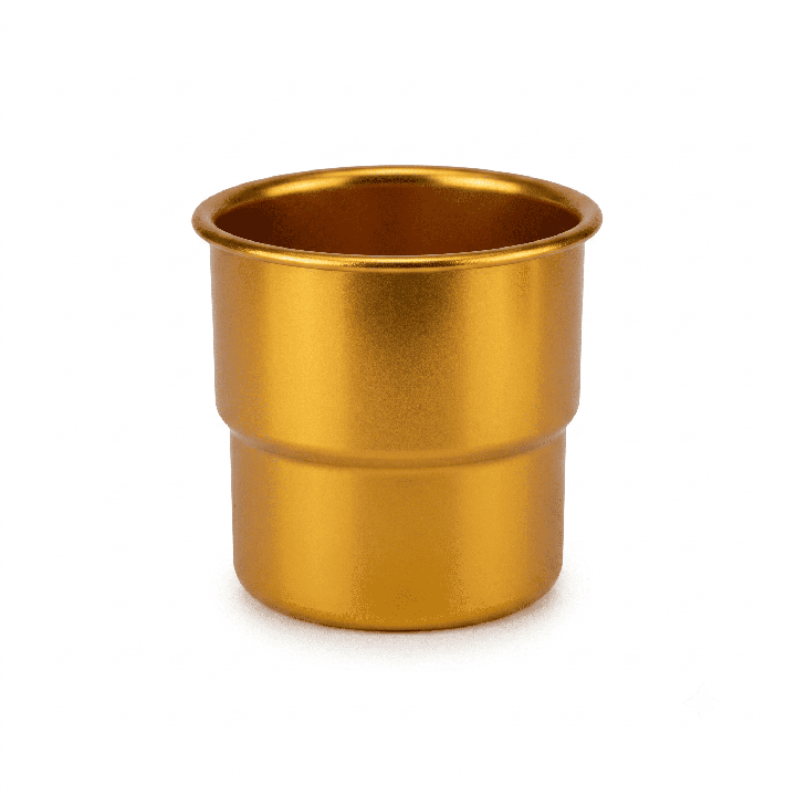 Vaso aluminio 600cc - Color Dorado