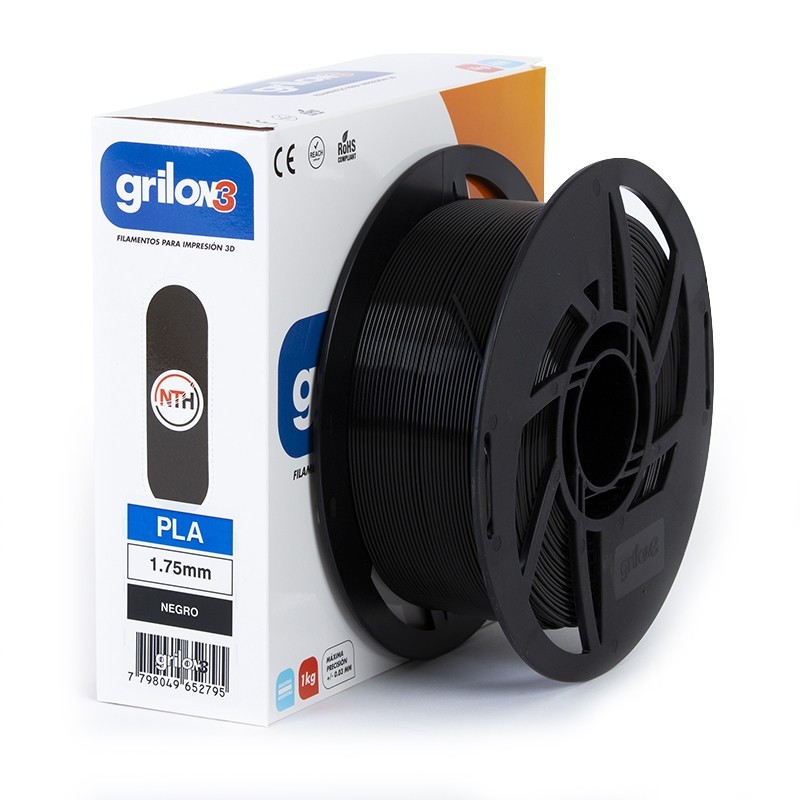 Grilon3 PLA 1.75mm NEGRO