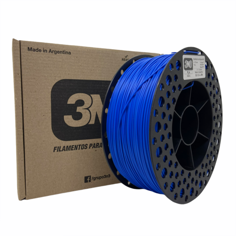 3N3 Box  PLA 1.75mm AZUL x1KG