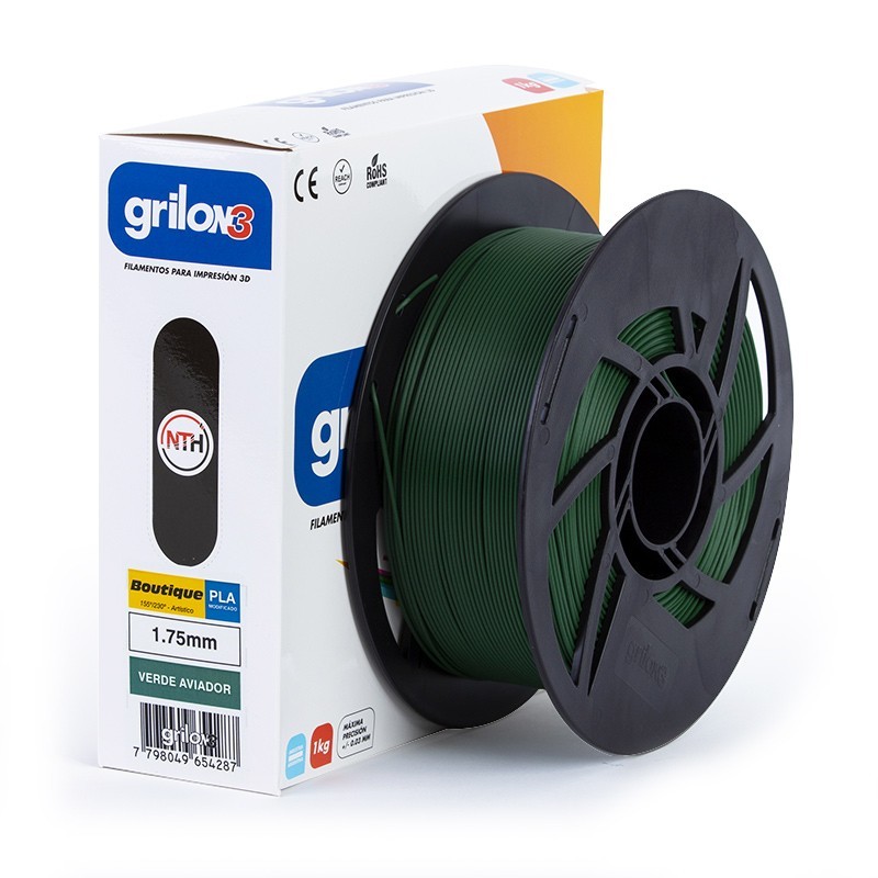 Grilon3 PLA Boutique 1.75mm VERDE AVIADOR