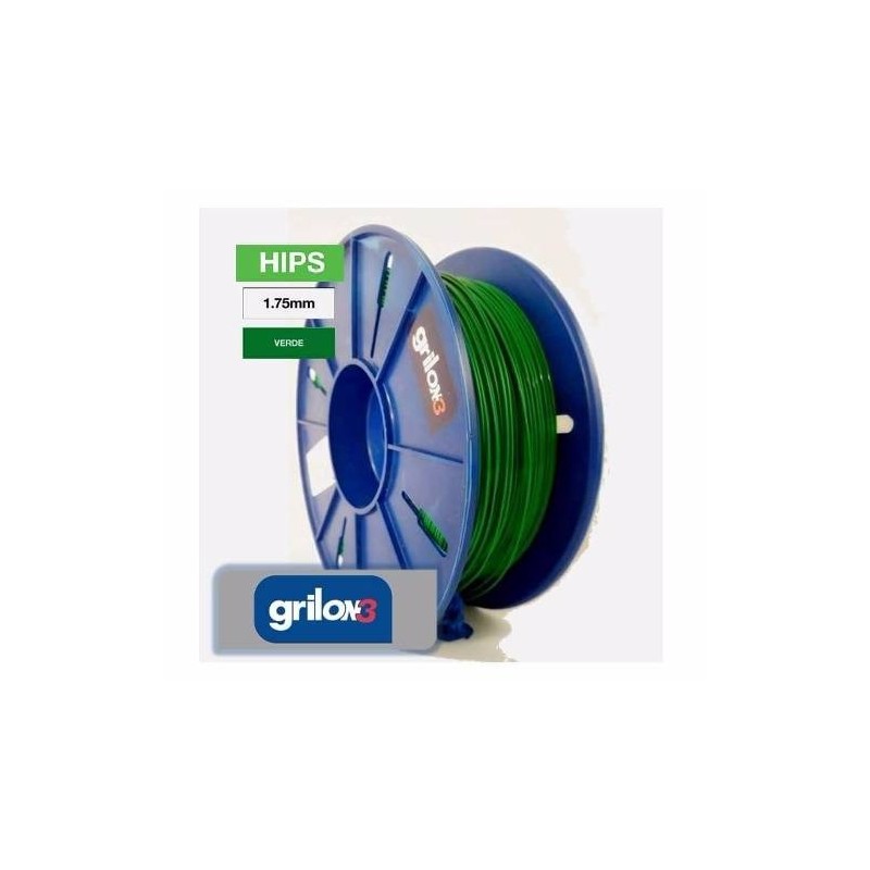 Filamento 3D PLA Grilon3 de 1.75mm y 1kg Verde Flúo