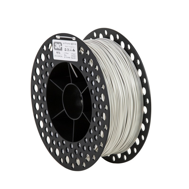 3N3 PETG 1.75mm GRIS ESPACIAL x1kg