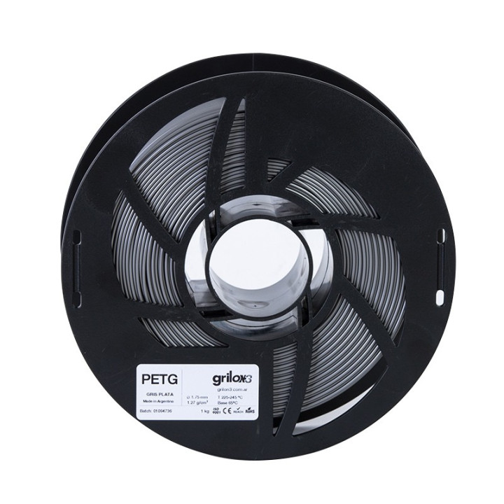 Grilon3 PETg 1.75mm GRIS PLATA