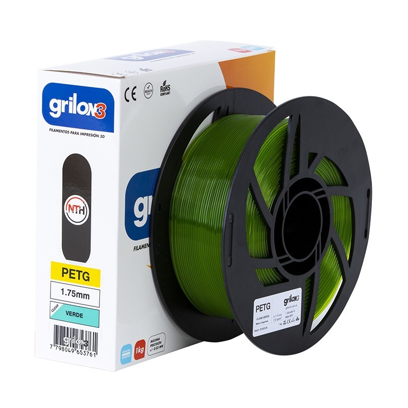 Grilon3 PETg 1.75mm CLEAR VERDE