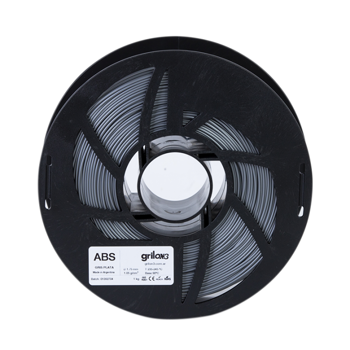 Filamento ABS 1.75mm GRIS PLATA